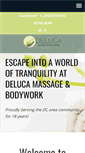 Mobile Screenshot of delucamassage.com